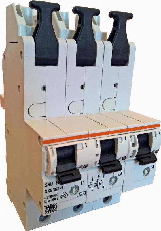 ABN SHU-Schalter 3p 63A XKS363-5 SaS-Montage Charakteristik E ABN ABN SHU-Schalter 3p 63A XKS363-5 SaS-Montage Charakteristik E ABN