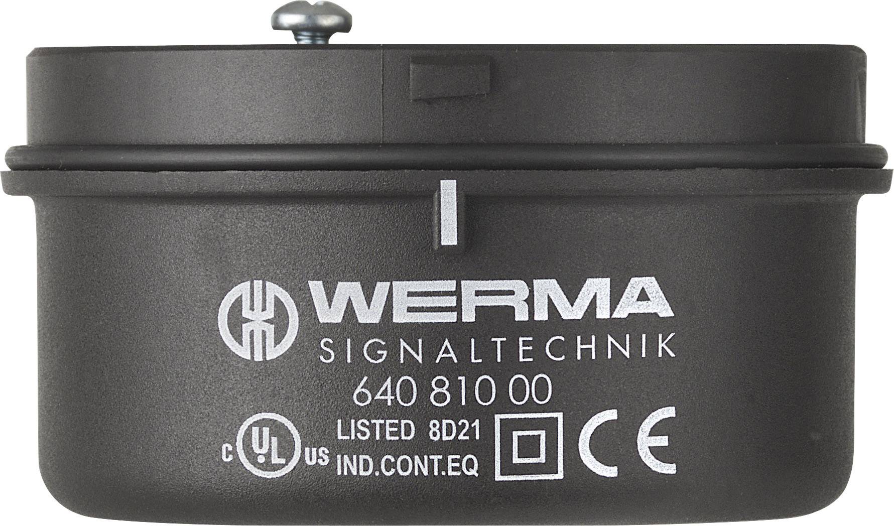 Werma Anschlusselement RM 64081000 12-230VAC/DC schwarz Rohrmontage Werma Anschlusselement RM 64081000 12-230VAC/DC schwarz Rohrmontage