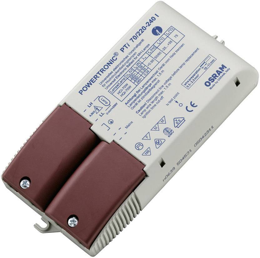 OSR Powertronic EVG 70W PTI70/220-240I für HCI/HIT-CRI - Zugentlastung OSR Powertronic EVG 70W PTI70/220-240I für HCI/HIT-CRI - Zugentlastung