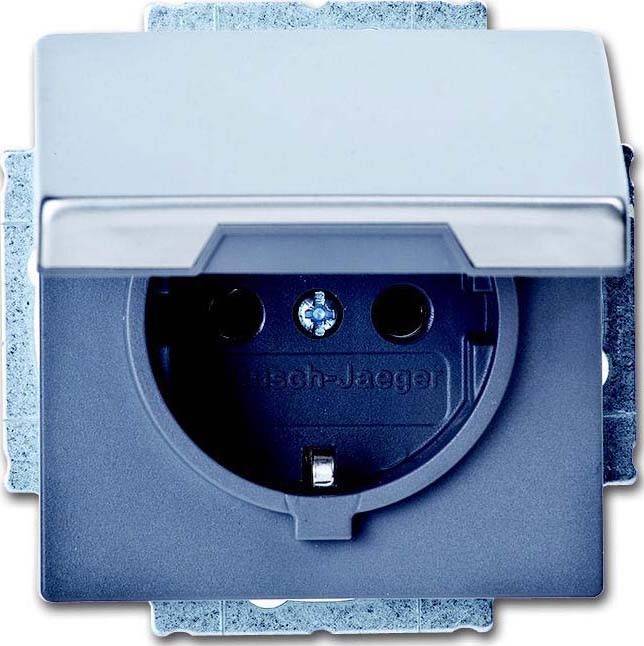 4011395087541 - BJ pur edelstahl Schuko Kombi 20EUK-866 mit Klappdeckel Edelstahl 4011395087541 - BJ pur edelstahl Schuko Kombi 20EUK-866 mit Klappdeckel Edelstahl