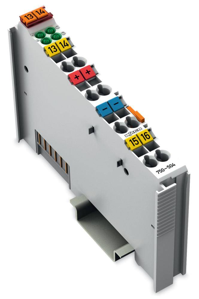 WAGO 750-504 4-Kanal-Digitalausgang,DC 24 V,0,5A, lichtgrau WAGO 750-504 4-Kanal-Digitalausgang,DC 24 V,0,5A, lichtgrau
