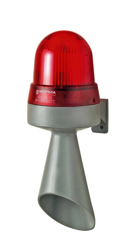 Werma LED-Hupe WM Dauerton 42412075 24VAC/DC rot Wandmontage Werma LED-Hupe WM Dauerton 42412075 24VAC/DC rot Wandmontage