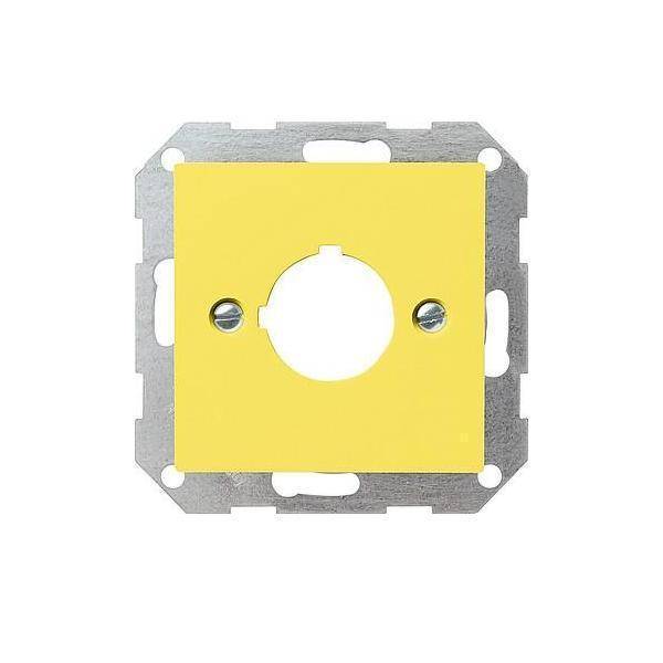 4010337271024 - GIRA 027102 Abdeckung Tragring Taster D225mm System 55 Gelb glänzend