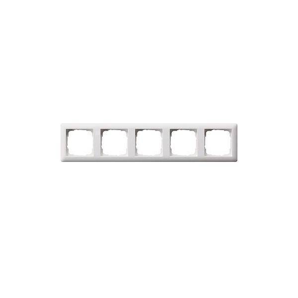 4010337215042 - GIRA 021504 Abdeckrahmen 5fach Standard 55 Reinweiß seidenmatt 4010337215042 - GIRA 021504 Abdeckrahmen 5fach Standard 55 Reinweiß seidenmatt