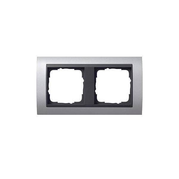 4010337212065 - GIRA 021206 Abdeckrahmen 2fach Zwischen rahmen AN Event Farbe Alu 4010337212065 - GIRA 021206 Abdeckrahmen 2fach Zwischen rahmen AN Event Farbe Alu