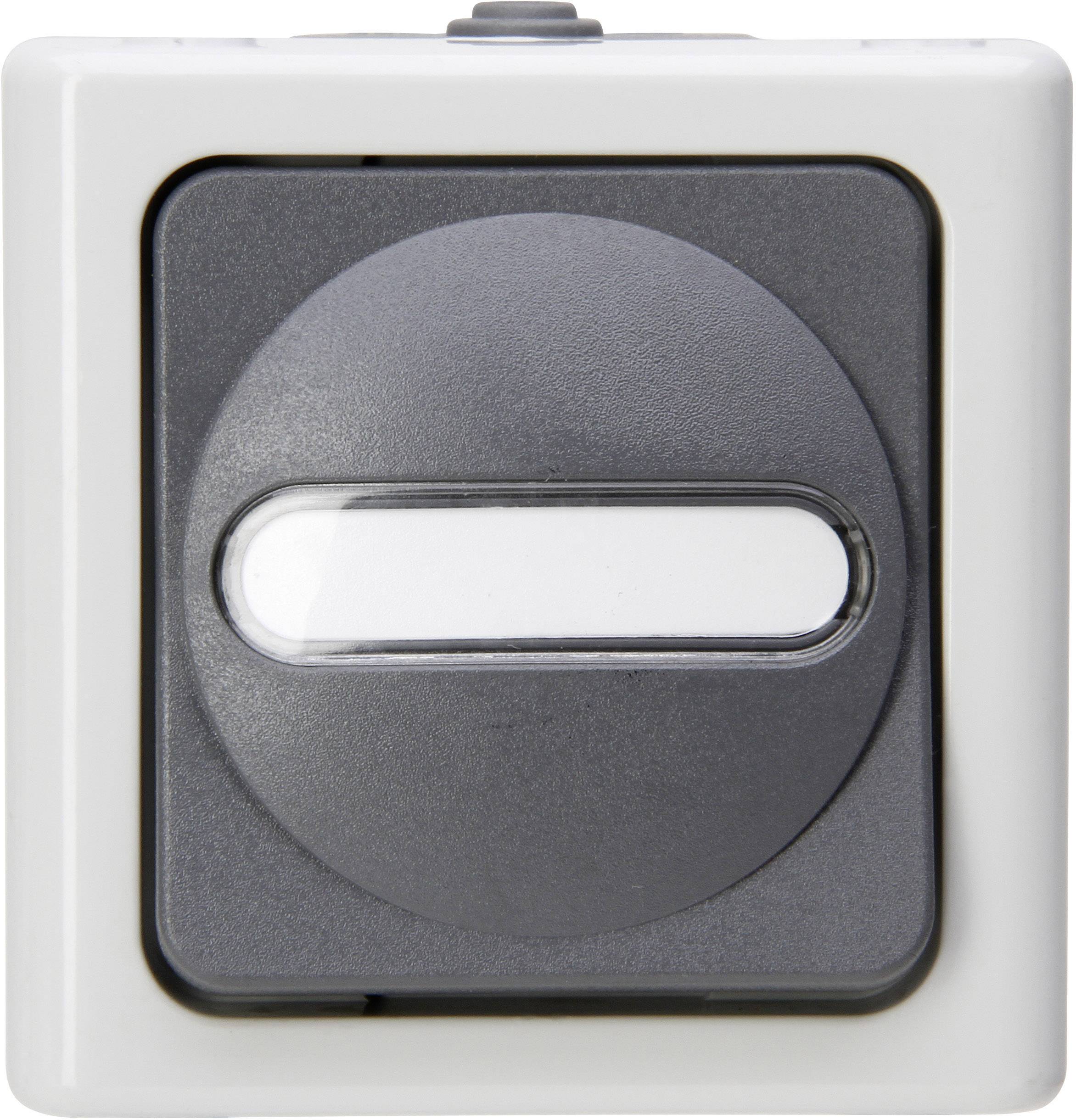 KOPP APWG Blue Electric 5614.5600.1 Taster mit Beleuchtung grau
