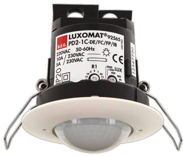 BEG Luxomat Einbau Präsenzmelder 92565 PD2-M-1C-DE weiss BEG Luxomat Einbau Präsenzmelder 92565 PD2-M-1C-DE weiss