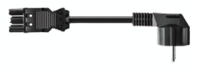 4016514022151 - H05VV-F 3G - Stromkabel - CEE 7 4 (M) zu GST18i3 (W) - 4 m - rechts-gewinkelter Stecker - Schwarz 4016514022151 - H05VV-F 3G - Stromkabel - CEE 7 4 (M) zu GST18i3 (W) - 4 m - rechts-gewinkelter Stecker - Schwarz