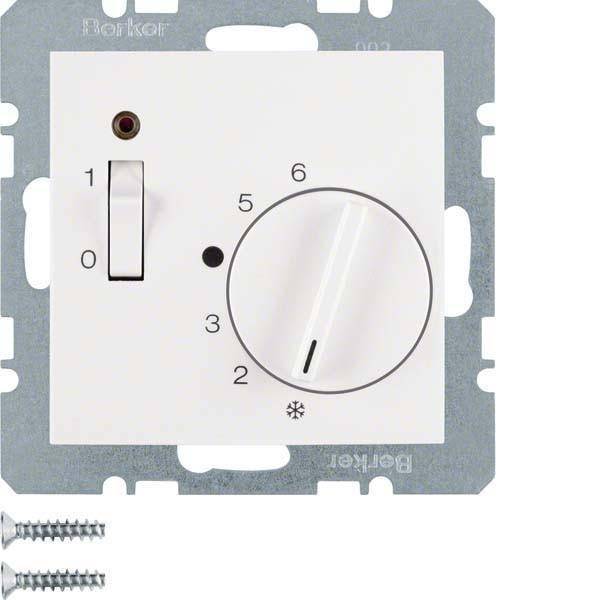 BER S1 Raumtemperaturregler 20301909 Öffner und Schalter polarweiss matt BER S1 Raumtemperaturregler 20301909 Öffner und Schalter polarweiss matt