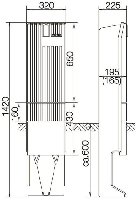 ABN Anschlusssäule SL142P ** m.Montageplatte 1Zylinder eingebaut ABN Anschlusssäule SL142P ** m.Montageplatte 1Zylinder eingebaut