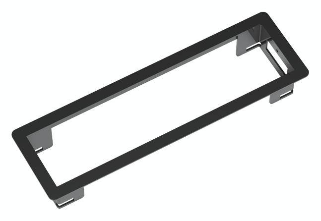 4016514030637 - Bachmann POWER FRAME schwarz 915000 Einbaurahmen RAL9017 4016514030637 - Bachmann POWER FRAME schwarz 915000 Einbaurahmen RAL9017