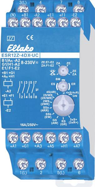 4010312108130 - Stromstoß-Schalter Hutschiene ESR12Z-4DX-UC 4 Schließer 230 V 8 A 2000 W 1 St 4010312108130 - Stromstoß-Schalter Hutschiene ESR12Z-4DX-UC 4 Schließer 230 V 8 A 2000 W 1 St