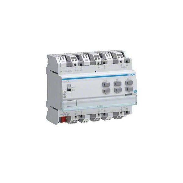 Hager Binäreingang 6fach TXA306 universal REG KNX Hager Binäreingang 6fach TXA306 universal REG KNX
