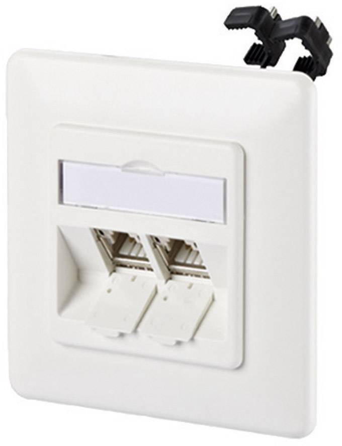 4250184131663 - Connect 130B11D21002-E Netzwerkdose Unterputz Einsatz mit Zentralplatte und Rahmen 2 Port Reinweiß 4250184131663 - Connect 130B11D21002-E Netzwerkdose Unterputz Einsatz mit Zentralplatte und Rahmen 2 Port Reinweiß