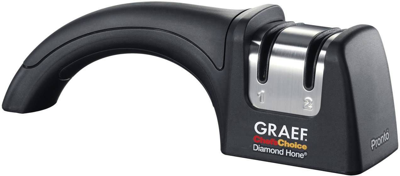 GRAEF Pronto Messerschärfer manuell gummiertem Handgriff 20° Schleifwinkel GRAEF Pronto Messerschärfer manuell gummiertem Handgriff 20° Schleifwinkel