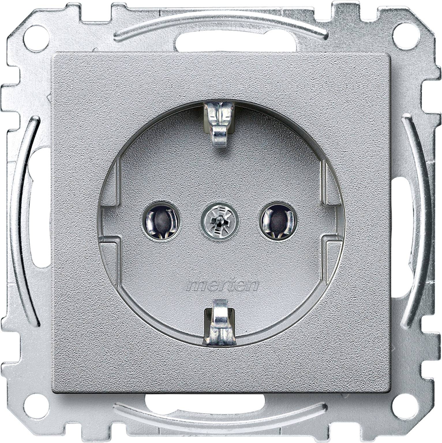 4042811138523 - EL SM 23010460 - System M Steckdose CEE 7 3 - Typ F aluminium edelmatt 4042811138523 - EL SM 23010460 - System M Steckdose CEE 7 3 - Typ F aluminium edelmatt