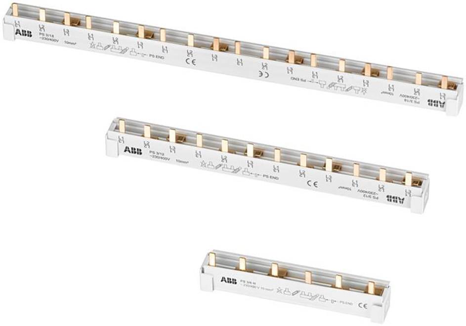 4016779576116 - 2CDL230001R1012 Phasenschiene Anzahl Reihen 3 3polig 10 mm² 1 St - ABB 4016779576116 - 2CDL230001R1012 Phasenschiene Anzahl Reihen 3 3polig 10 mm² 1 St - ABB