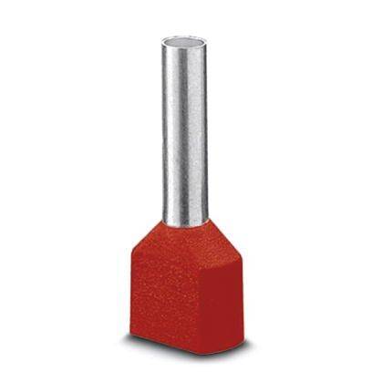 4046356672511 - 3240679 Zwillings-Aderendhülse 1 mm² Teilisoliert Rot 100 St - Phoenix Contact 4046356672511 - 3240679 Zwillings-Aderendhülse 1 mm² Teilisoliert Rot 100 St - Phoenix Contact