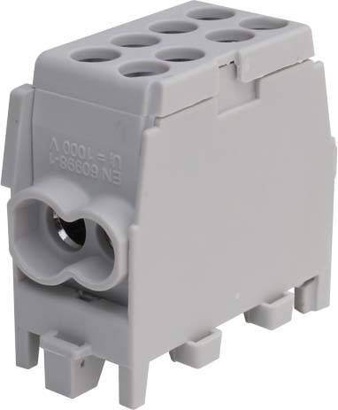 Pollmann Hauptleitungsabzweigklemme grau 25/16mm² 1-pol 2Ein/2Aus 2080136 Pollmann Hauptleitungsabzweigklemme grau 25/16mm² 1-pol 2Ein/2Aus 2080136