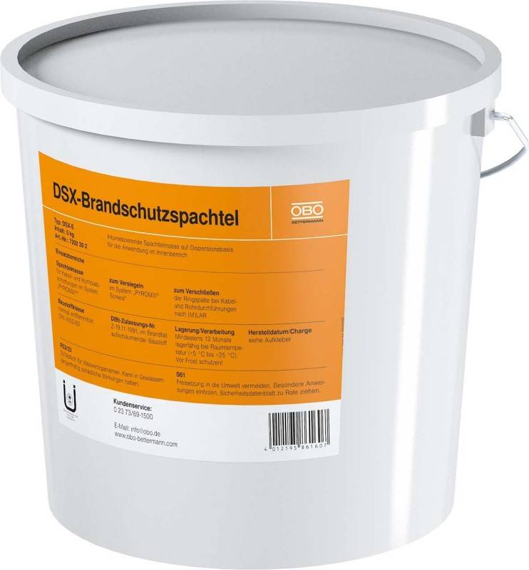 OBO DSX-E Dämmschichtbildner im Eimer 5kg 7202302 OBO DSX-E Dämmschichtbildner im Eimer 5kg 7202302