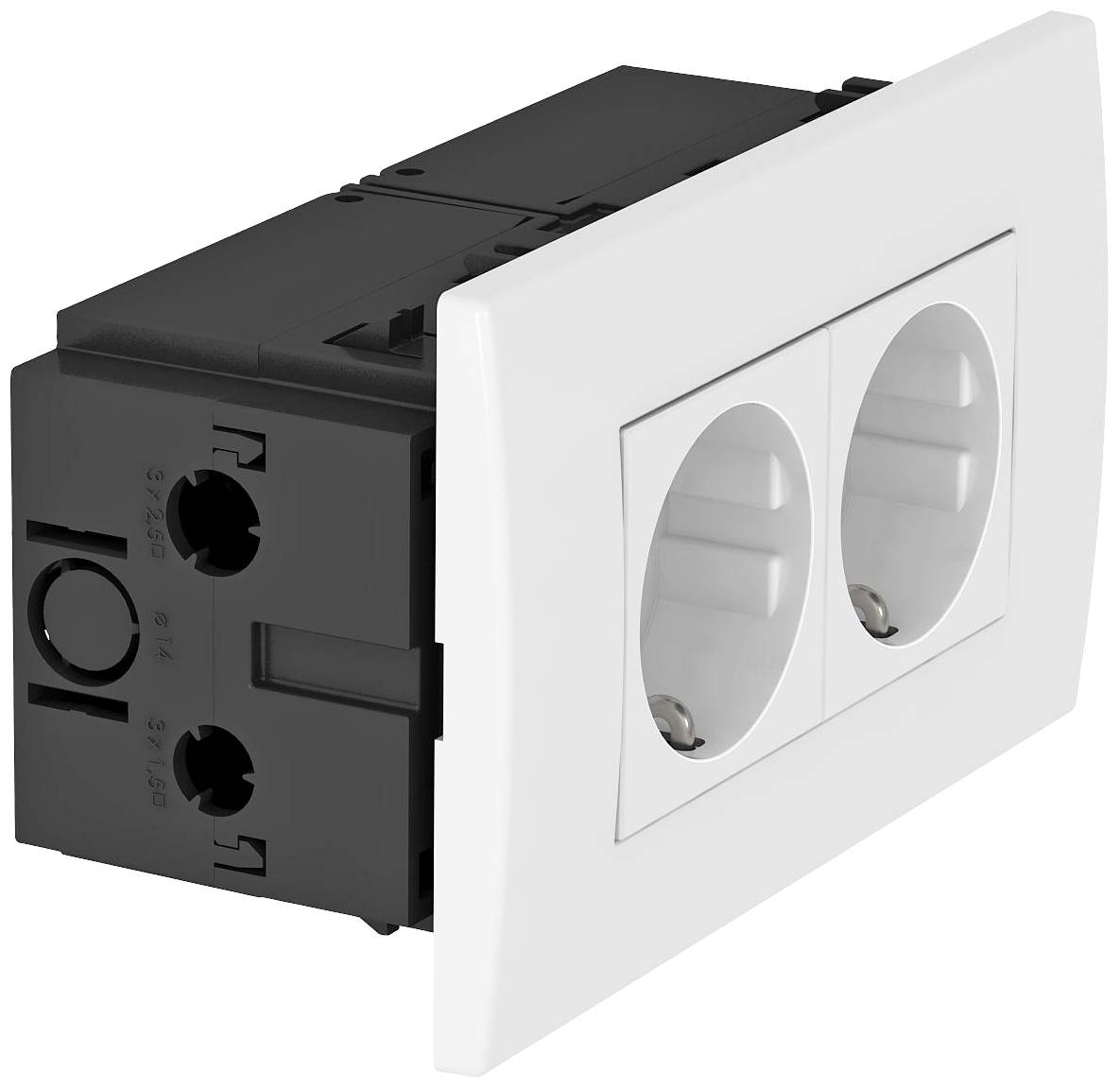 4012195889144 - OBO SDE-RW D0RW2 Steckdoseneinheit Modul 45 2f 84x140x59mm PC rws 6119407 4012195889144 - OBO SDE-RW D0RW2 Steckdoseneinheit Modul 45 2f 84x140x59mm PC rws 6119407
