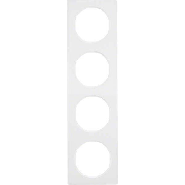 4011334393375 - Berker Rahmen R3 4fach 10142289 polarweiß glänzend 4011334393375 - Berker Rahmen R3 4fach 10142289 polarweiß glänzend