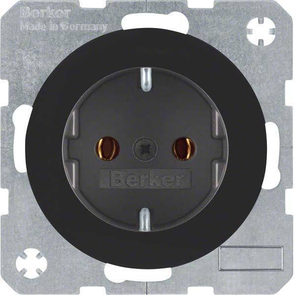4011334365358 - Berker Steckdose SCHUKO R1 R3 47432045 schwarz glänzend 4011334365358 - Berker Steckdose SCHUKO R1 R3 47432045 schwarz glänzend