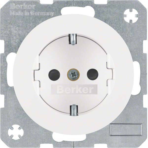4011334365341 - Berker Steckdose SCHUKO R1 R3 47432089 polarweiß glänzend