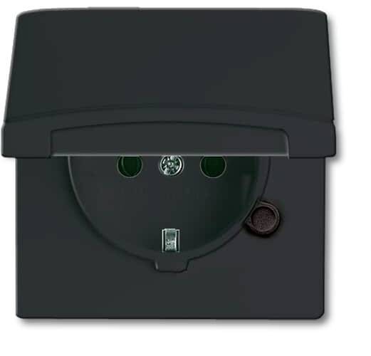 4011395172193 - Busch-jaeger Elektro - Busch-Jaeger Steckdose 1f anth glz Allwetter 44 up Klappd horiz vert IP44 Zentralpl 20EUGK-35-101 - anthrazit 4011395172193 - Busch-jaeger Elektro - Busch-Jaeger Steckdose 1f anth glz Allwetter 44 up Klappd horiz vert IP44 Zentralpl 20EUGK-35-101 - anthrazit