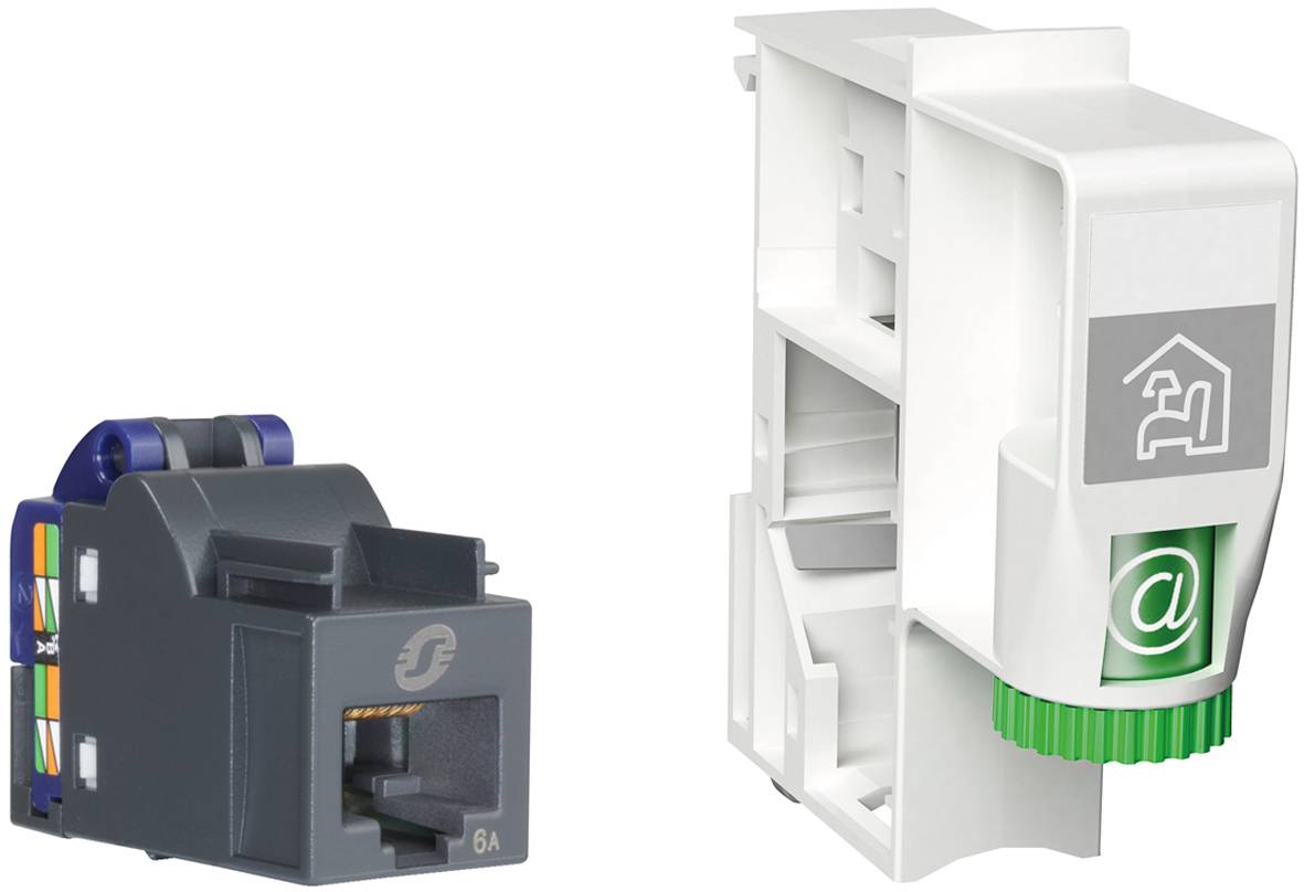 ABN APL-Set o.Patchkabel Cat.6A BP110 Modul 180Grad