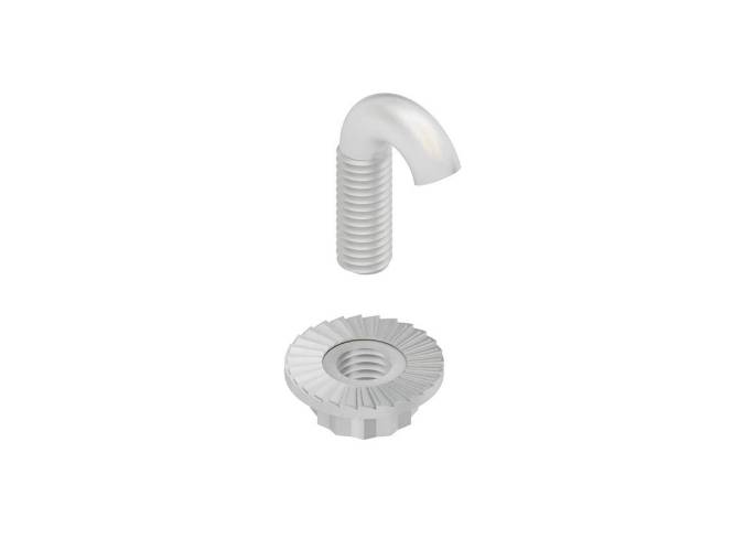 Niedax GRSM6V Hakenschraube GRSM 6 V ** Gewinde M6 m.verzahnter Flanschmutter (Inhalt 50 Stück) Niedax GRSM6V Hakenschraube GRSM 6 V ** Gewinde M6 m.verzahnter Flanschmutter (Inhalt 50 Stück)