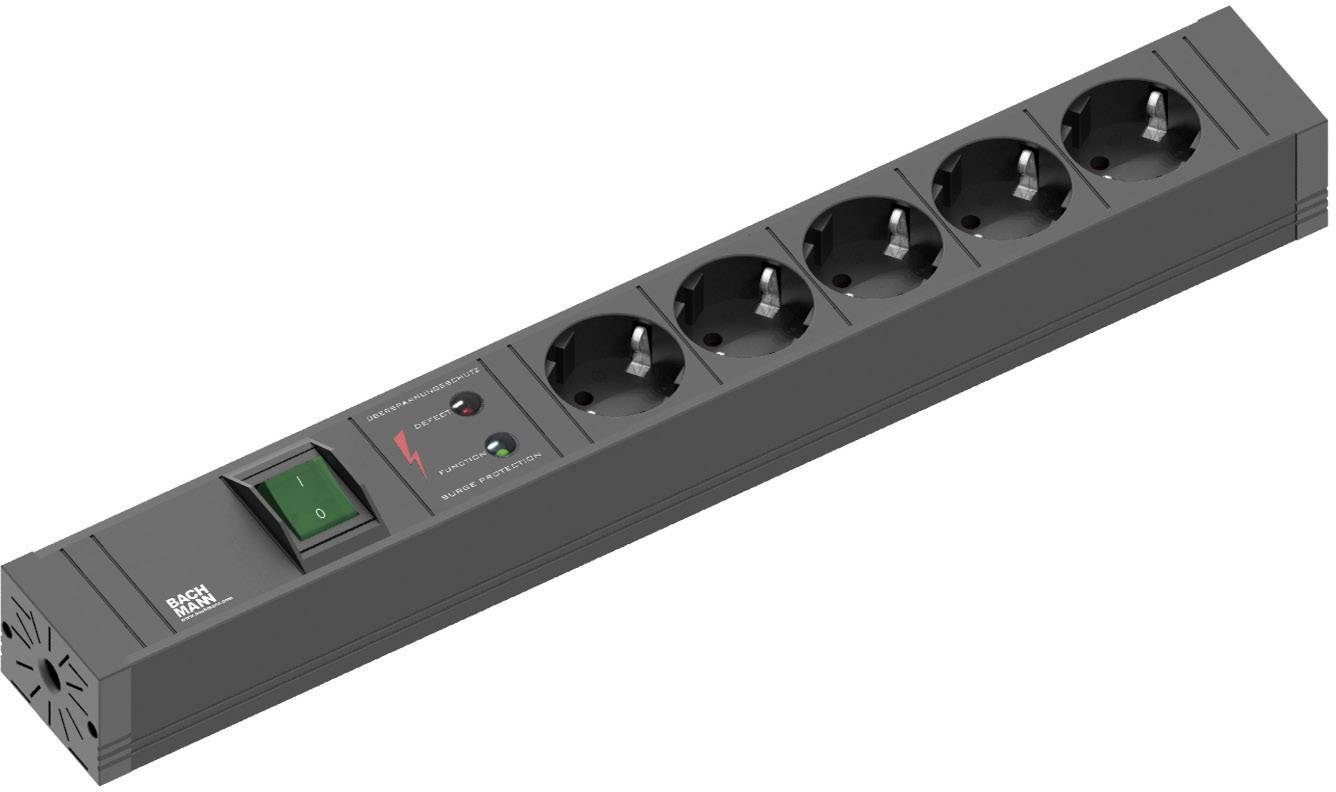 4016514073221 - Bachmann Steckdosenleiste 5fach 4200022 Connect Line mit Schalter Überspschutz