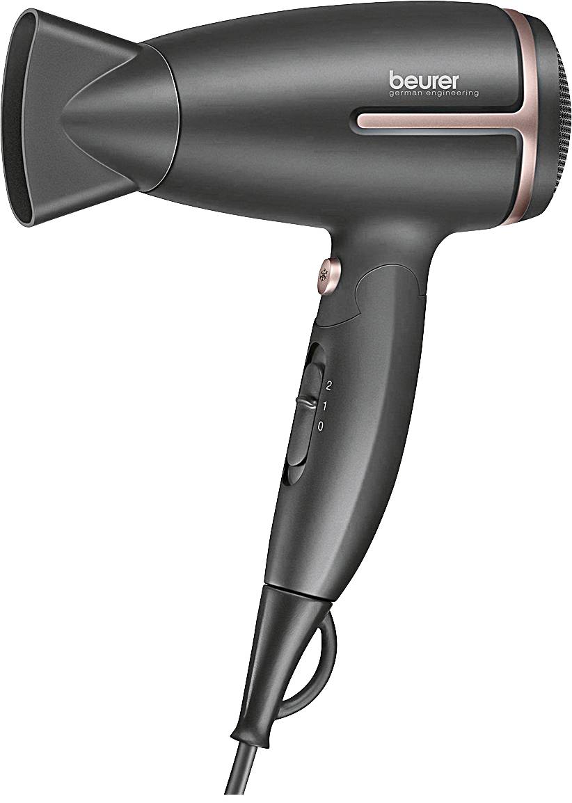 Beurer HC 25 Reisehaartrockner 1600W klappbar sw/rose 591.13 Beurer HC 25 Reisehaartrockner 1600W klappbar sw/rose 591.13