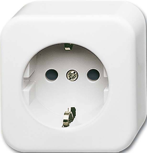4011395196601 - Busch-jaeger Elektro - Busch-Jaeger Steckdose 1f aws glz Duro 2000 ap ap IP20 horiz vert Komplettgeh 2300EAP 11W-503 - weiß 4011395196601 - Busch-jaeger Elektro - Busch-Jaeger Steckdose 1f aws glz Duro 2000 ap ap IP20 horiz vert Komplettgeh 2300EAP 11W-503 - weiß