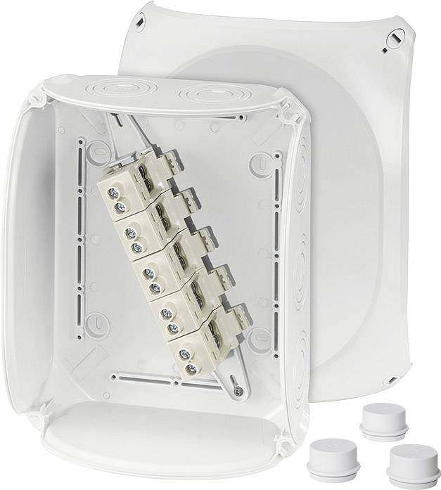 4012591125082 - 62000016 Abzweigkasten (L x B x H) 112 x 255 x 205 mm Lichtgrau (RAL 7035) IP65 IP55 1 St 4012591125082 - 62000016 Abzweigkasten (L x B x H) 112 x 255 x 205 mm Lichtgrau (RAL 7035) IP65 IP55 1 St