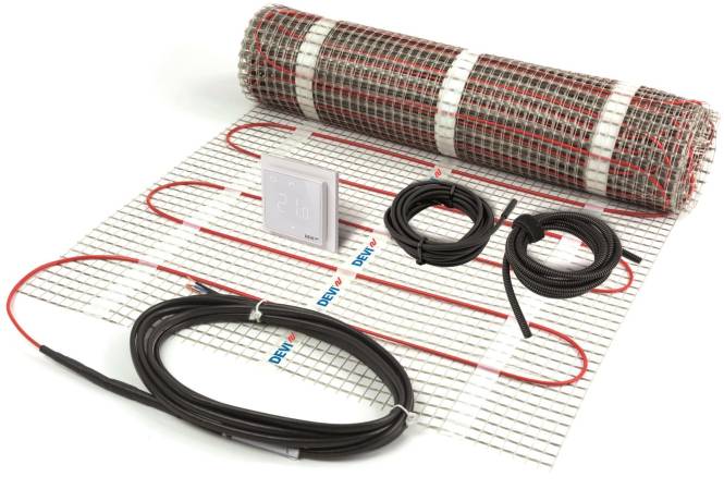 5703466240076 - DEVI Dünnbettset 600 W 40qm 140F1656 mit WLAN Thermostat 5703466240076 - DEVI Dünnbettset 600 W 40qm 140F1656 mit WLAN Thermostat