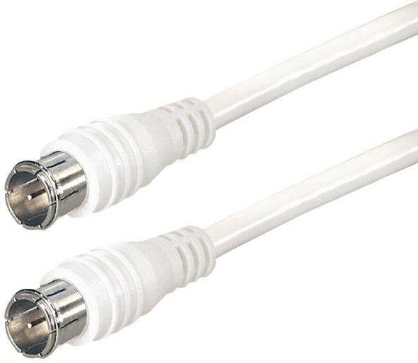 Hapena Antennen-Kabel 2,5m ws 13421 Quick-F-Stecker - Quick-F-Stecker 95dB