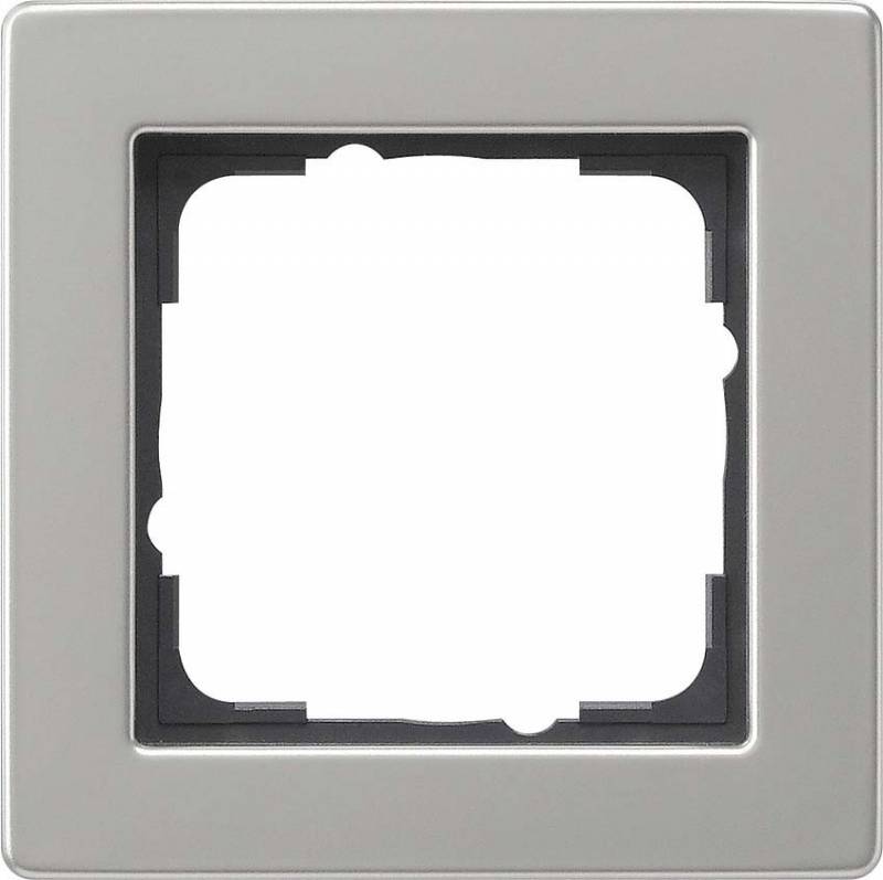 4010337019794 - GIRA 021133 Abdeckrahmen 1fach E2 Edelstahl 4010337019794 - GIRA 021133 Abdeckrahmen 1fach E2 Edelstahl