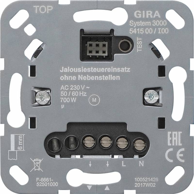 4010337027416 - GIRA 541500 S3000 Jalousiesteuereinsatz oNebenstelleneingang Einsatz 4010337027416 - GIRA 541500 S3000 Jalousiesteuereinsatz oNebenstelleneingang Einsatz