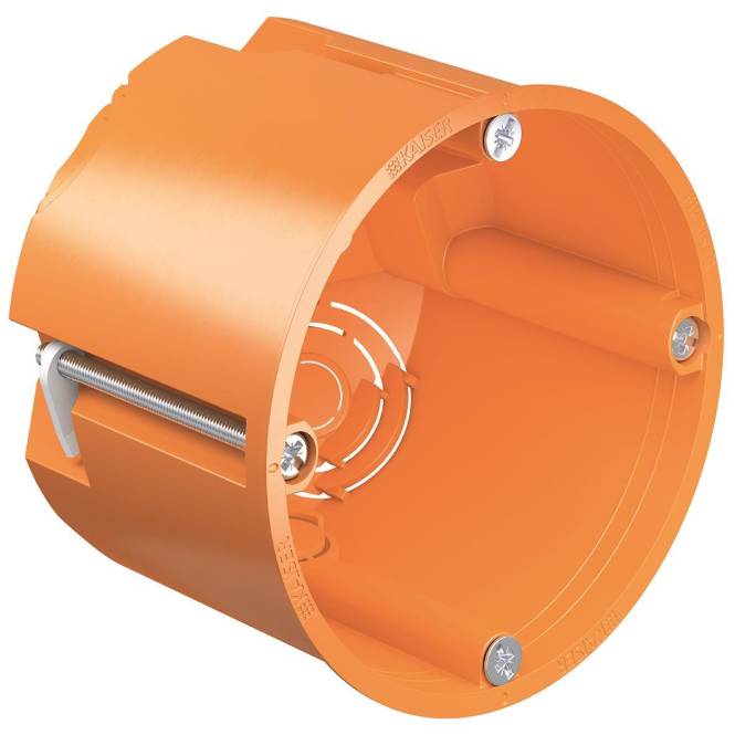 4013456549333 - KAISER 9064-32 - Hohlwand Geräte-Verbindungsdose O-range® mit Geräteschrauben 4013456549333 - KAISER 9064-32 - Hohlwand Geräte-Verbindungsdose O-range® mit Geräteschrauben