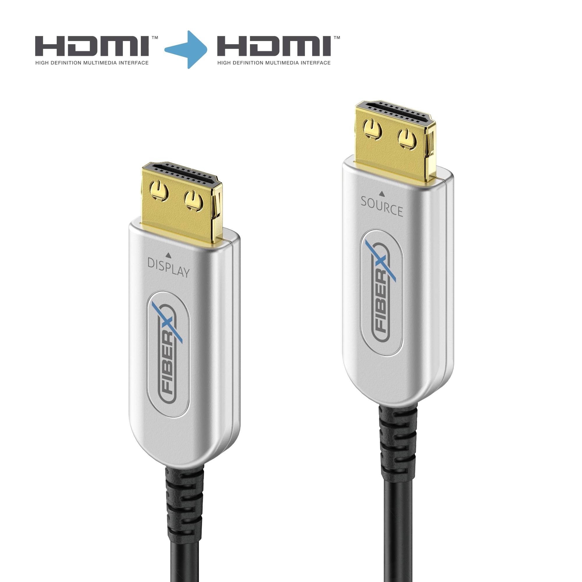 FiberX HDMI-Glasfaserkabel FX-I350-040 AOC Hyridkabel,2.0/18Gbps,4K/60Hz,40m FiberX HDMI-Glasfaserkabel FX-I350-040 AOC Hyridkabel,2.0/18Gbps,4K/60Hz,40m