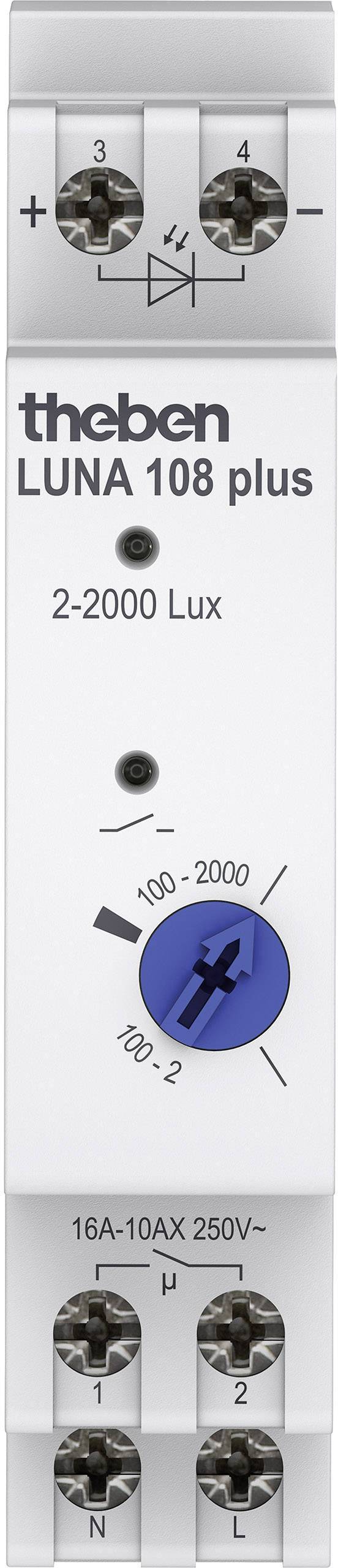 4003468100967 - THEB Dämmerungsschalter Luna108plusEL 2-2000lx 20s 80s 1K Einbaulichtsensor