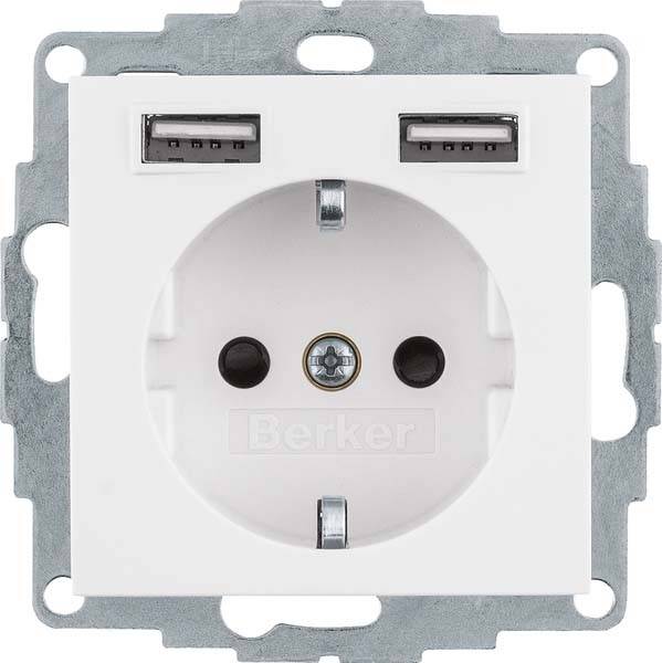 4011334510550 - Berker Steckdose SCHUKO USB Qx 48036089 polarwsamt 4011334510550 - Berker Steckdose SCHUKO USB Qx 48036089 polarwsamt