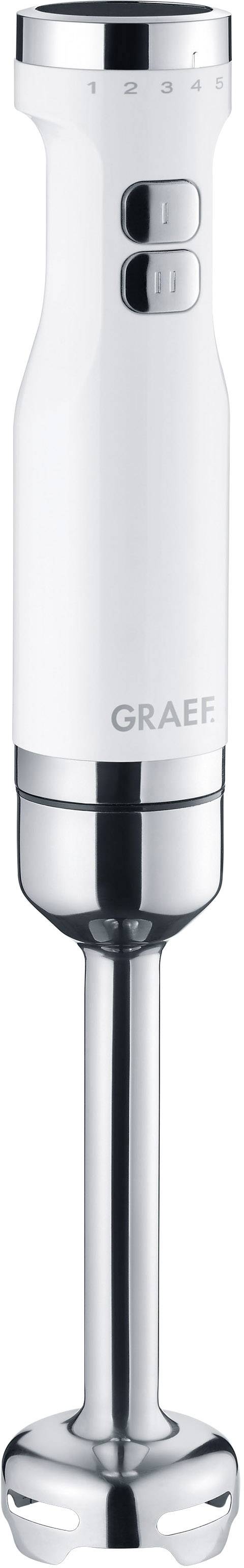 GRAEF HB 501 Stabmixer ws 800W 5 Stufen Turbo + Zerkleinerer 500ml GRAEF HB 501 Stabmixer ws 800W 5 Stufen Turbo + Zerkleinerer 500ml