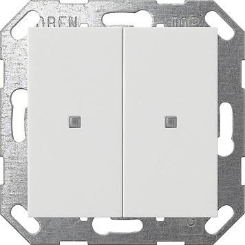 4010337090557 - GIRA 517327 Taster Wippe 2fach OneKNX System 55 Reinweiß seidenmatt 4010337090557 - GIRA 517327 Taster Wippe 2fach OneKNX System 55 Reinweiß seidenmatt