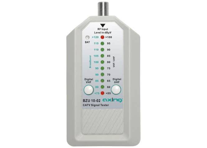 7611682007824 - AXING CATV-Signaltester BZU 10-02 inkl Patch-Kabel F F 30cm