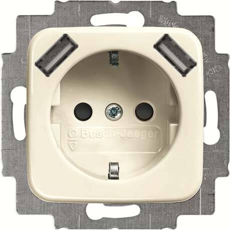 4011395303498 - BJ Schuko USB Steckdose 20 EUCB2USB-212 Busch-Duro 2000 SI USB-Ladestation ws 4011395303498 - BJ Schuko USB Steckdose 20 EUCB2USB-212 Busch-Duro 2000 SI USB-Ladestation ws