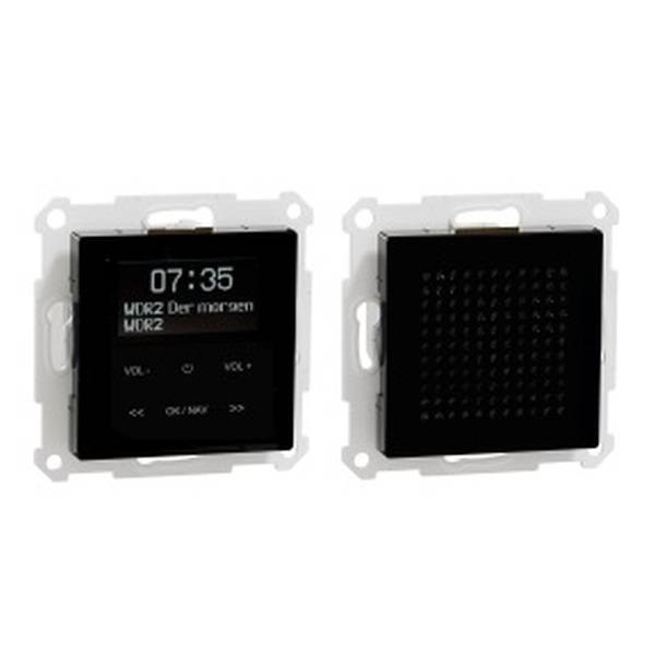 4042811222123 - Radio dab sw bt digi ukw mNT eb Einb Bluetooth mit Netzteil MEG4375-0303 - schwarz - Merten 4042811222123 - Radio dab sw bt digi ukw mNT eb Einb Bluetooth mit Netzteil MEG4375-0303 - schwarz - Merten