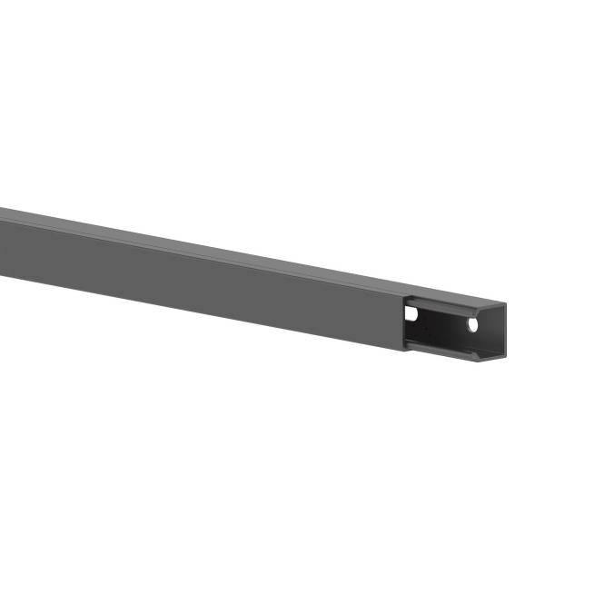 GGK 3630 LFG 15x15-9005 Leitungs- führungskanal PVC m.Bodenlochung schwarz (Inhalt 2 Stück)