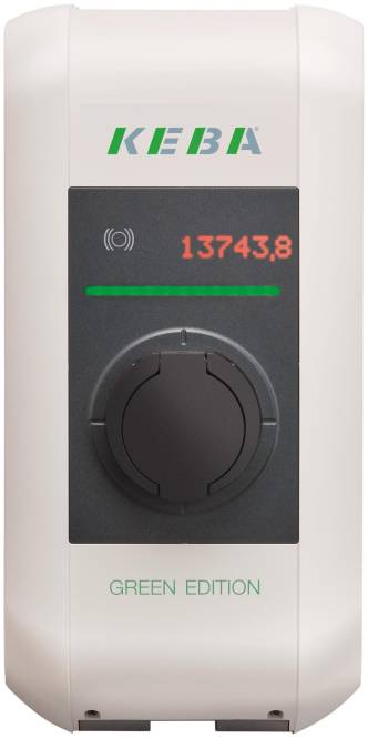 9120050714090 - KEBA KC-P30-ES240022M0RGE EVlink Wallbox eMobility Ladestation Typ 2 Anzahl Anschlüsse 1 22 kW